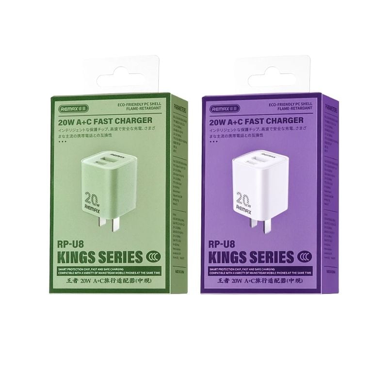 Remax RP-U8 20W Fast Charger Remax RP-U8 20W Fast Charger